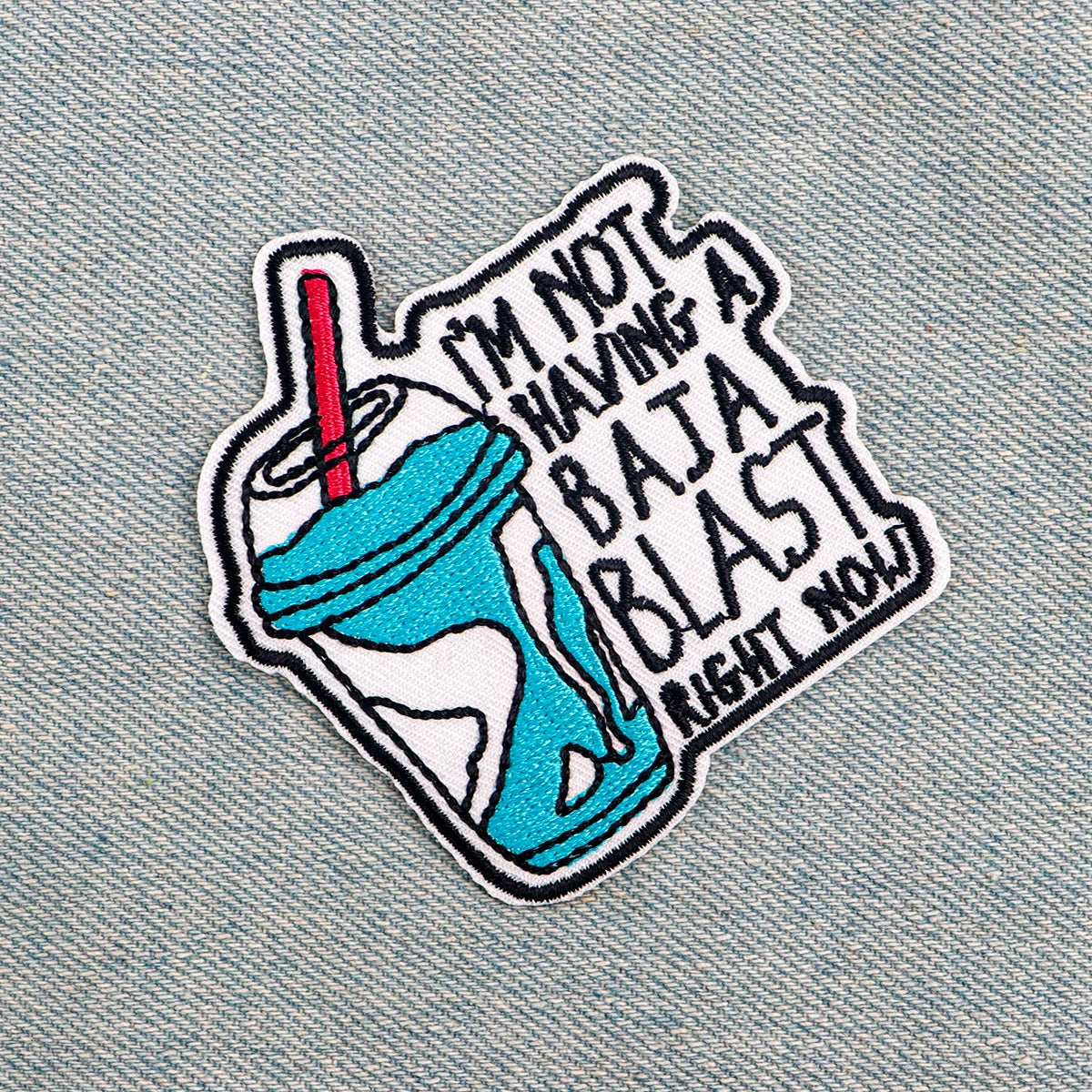 Funny Drink Embroidery Patch Quotes Iron On Patches For Clothing Thermoadhesive Patches On Clothes DIY Sew Badges