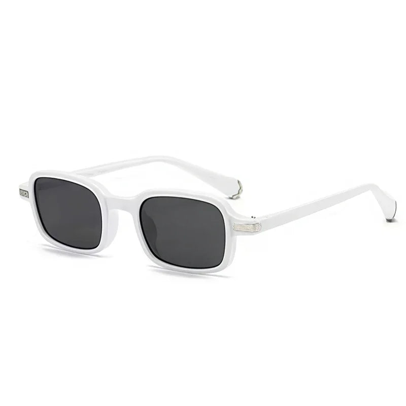 JNPCXI New Retro Rectangle Women Sunglasses Fashion Clear Ocean Gradient Lens Shades UV400 Men Trending Rivets Sun Glasses