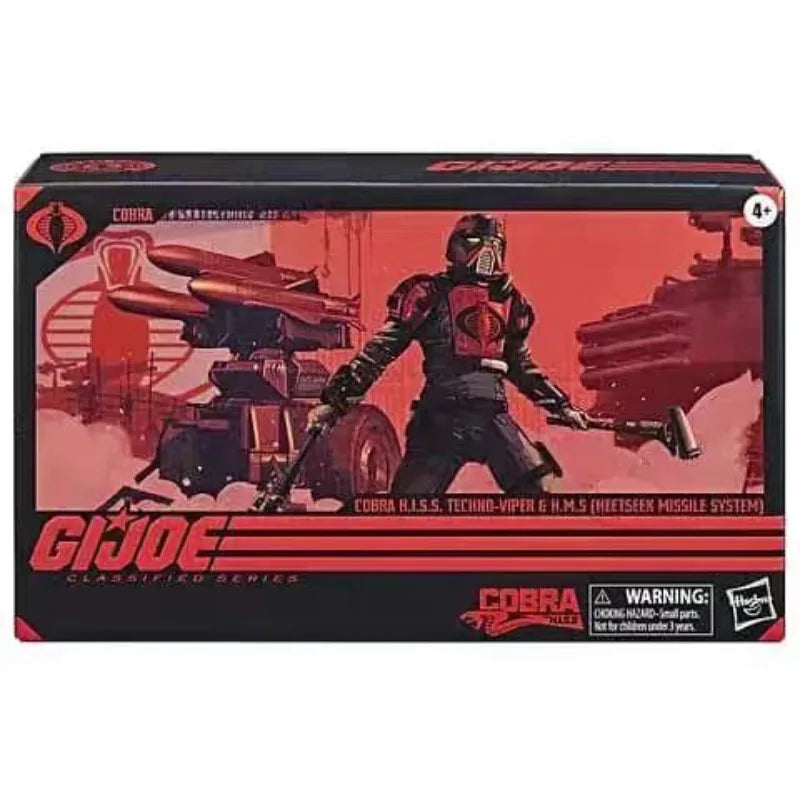 Original Hasbro G.I. Joe Classified Series 111 Cobra H.I.S.S. Techno-Viper & H.M.S. (HEETSEEK MISSILE SYSTEM) Anime Figure Toys