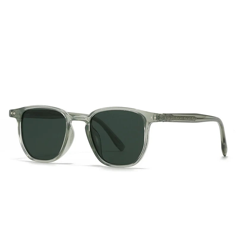 JNPCXI Square Men Sunglasses Fashion Shades Quality UV400 Retro Rivets Women Luxury Gray Sun Glasses