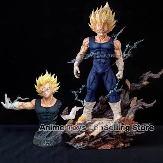 33cm Anime Dragon Ball Z Majin Vegeta, Replaceable hand, head, PVC Action Figure