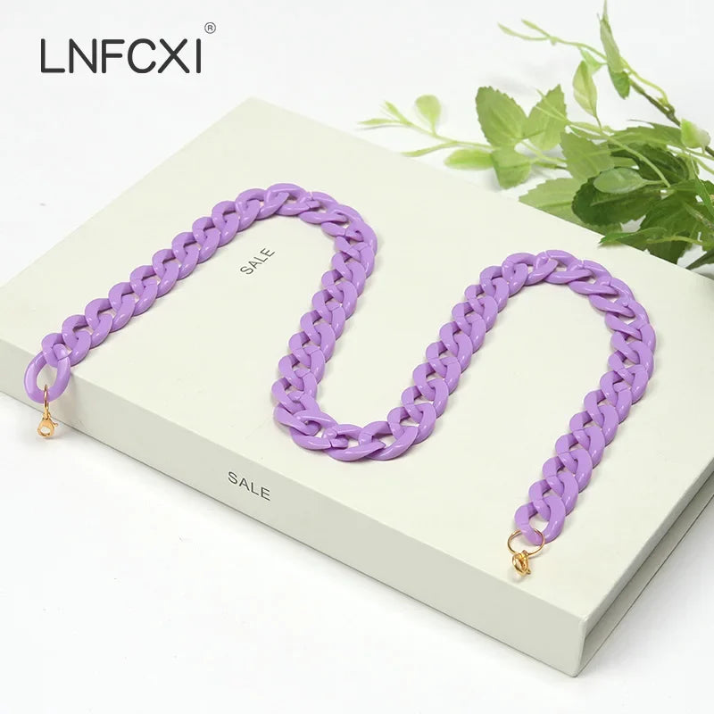 New Fashion Men Women Neck Chain for Mask Glasses Acrylic Sunglasses Chains Lanyard Reading Eyeglasses Cord Neck Strap Rope