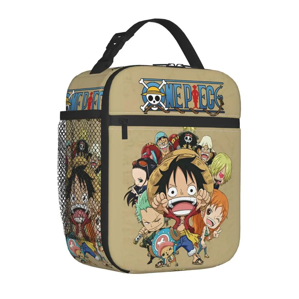 One Piece Monkey D Luffy Anime Insulated Lunch Thermal Bag Work School Bag M22