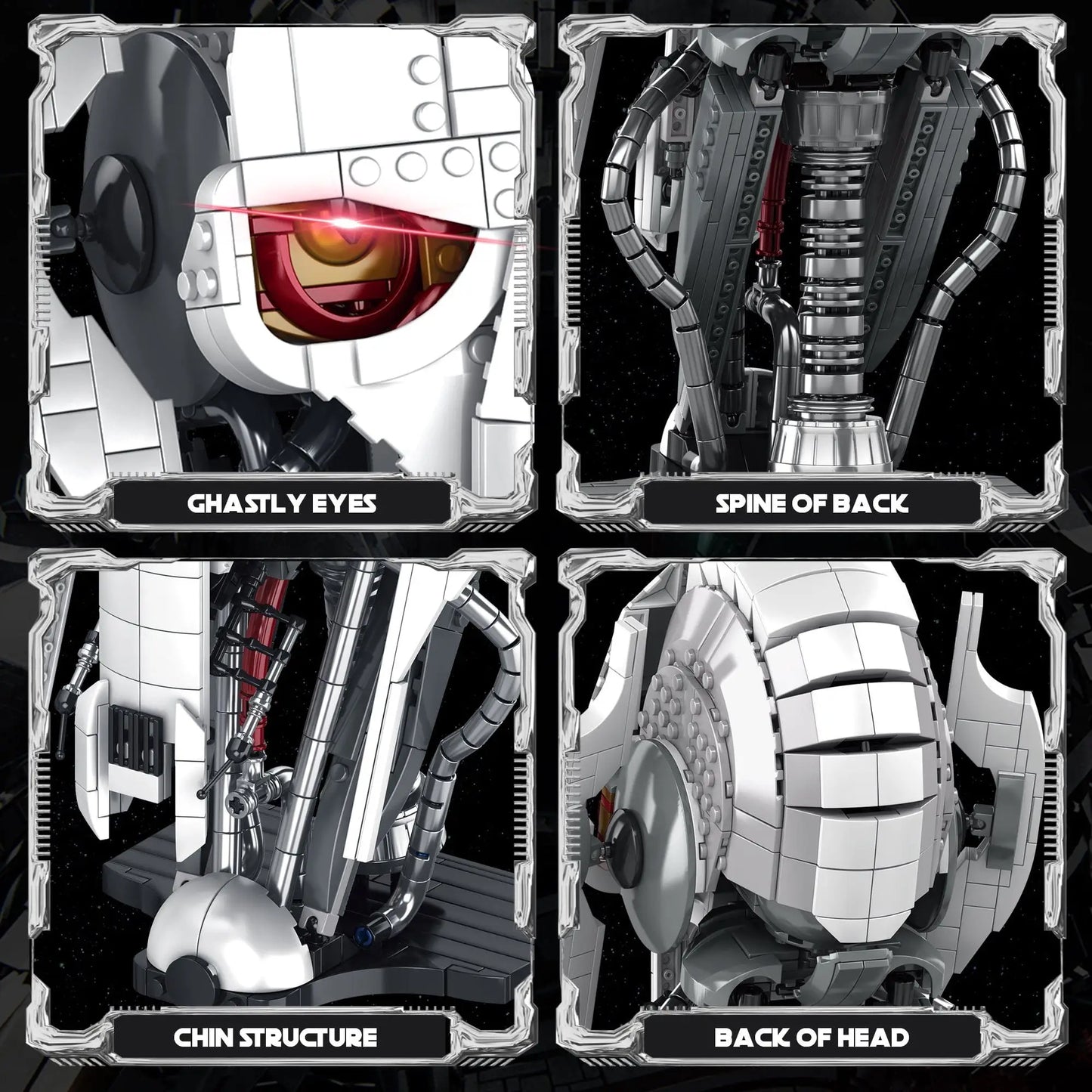 788pcs MOC Idea General Grievous Helmet Building Blocks Bricks Helmet Collection