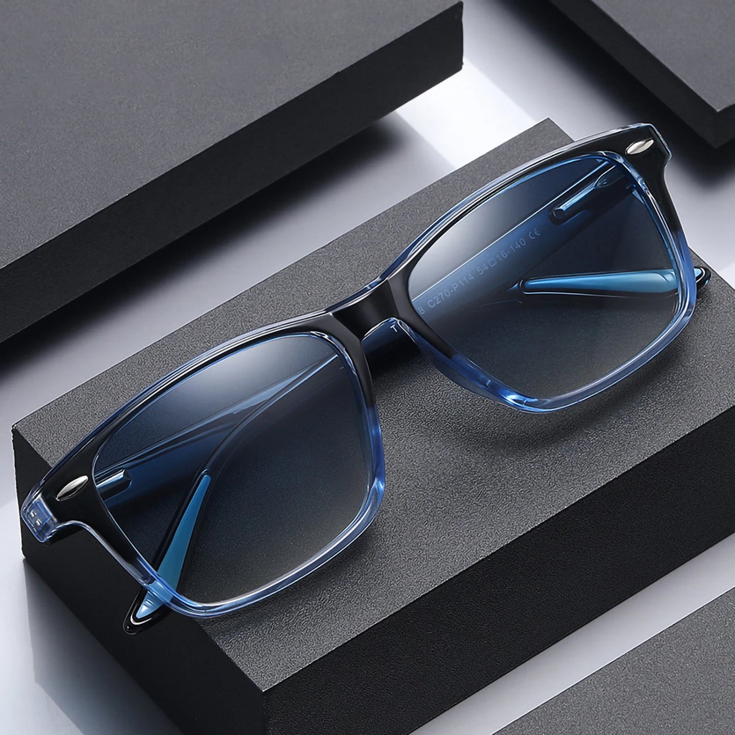 CATERSIDE New Polarized Sunglasses Men TR90 Square Ultralight Fashion Sun Glasses Women's Brand Driving Party Glasses Gift Set