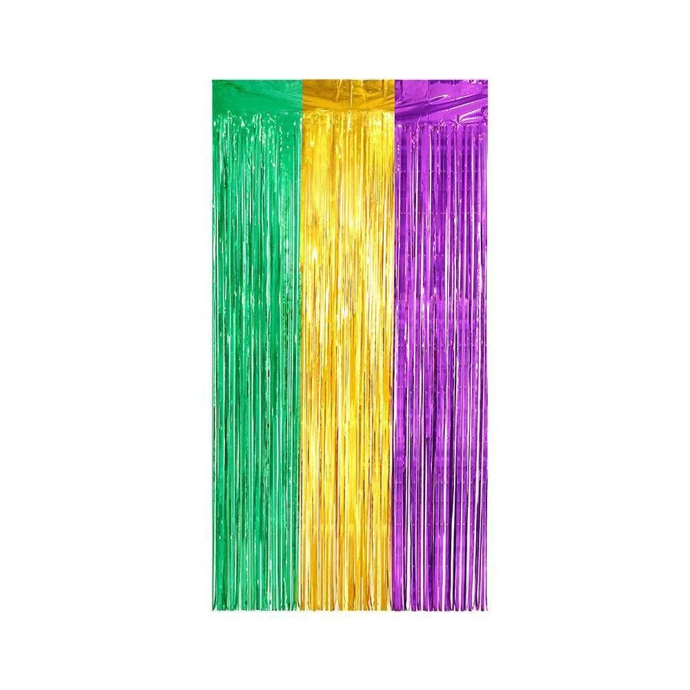 Party Backdrop Fringe Tinsel Curtain Adult Kids Birthday Party Wedding Decoration Baby Shower Graduation Favor Supplies