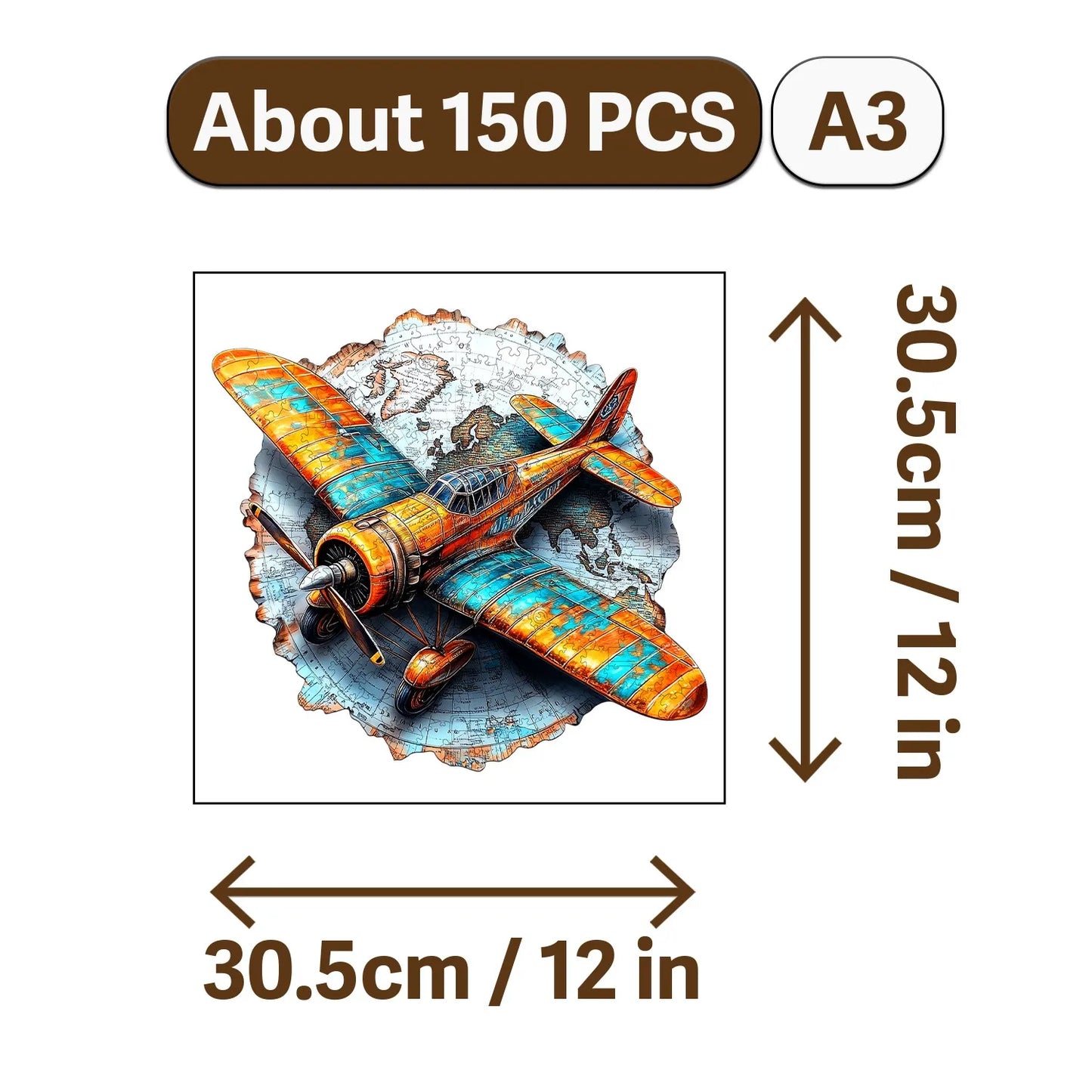 Nowadays Retro Art Style Wooden Jigsaw Puzzle Wood Home Decor Painting Christmas and Halloween Gift Toy for Teen and Kid