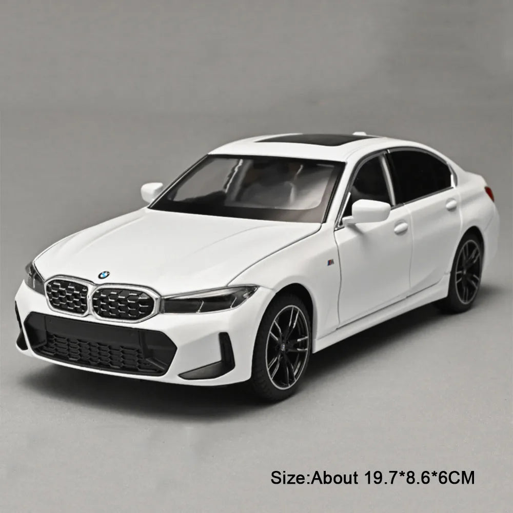 1:24 X5M 325Li Miniature Model Alloy Diecast Car Toys Rubber Tire Pull Back Doors Opened Shock Absorption Cars Fashion Ornaments