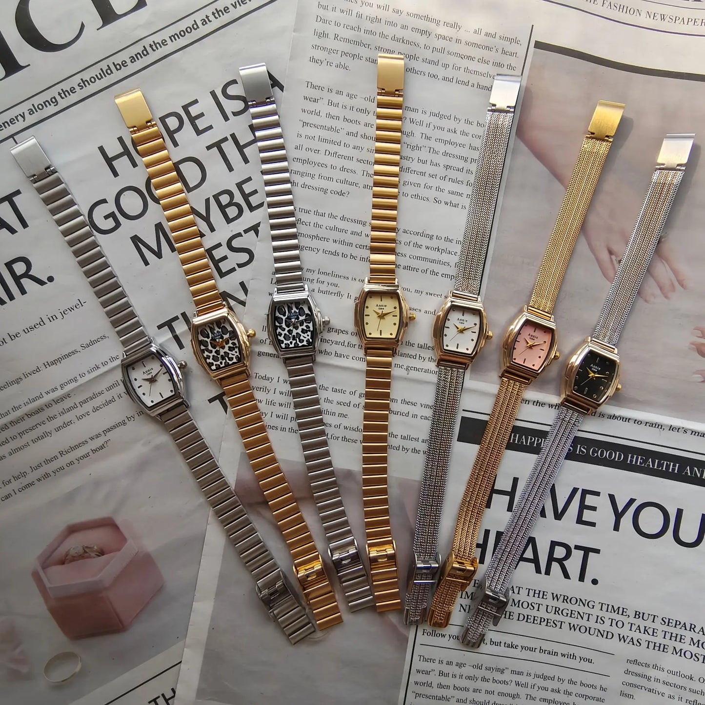 New Style Leopard Print Retro Women'S Watch Rectangular High-End Women'S Quartz Watch Gift Silver Gold Watch Relógio Feminino