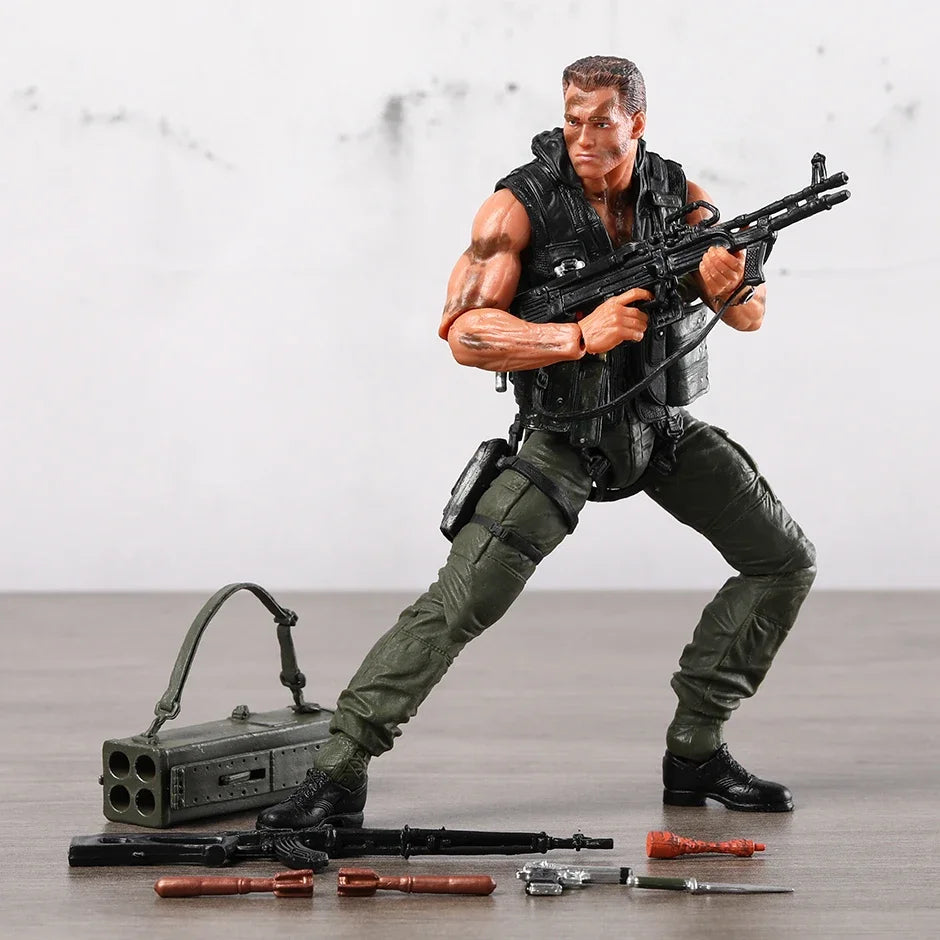 NECA Schwarzenegger Commando Action Figure Model Toys Creative Action Collection