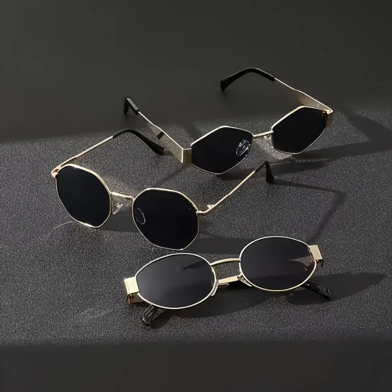 2 Pairs of Irregular Fashionable and Versatile Glasses Suitable for Various Needs and Occasions