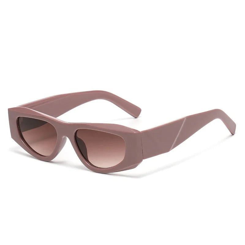 JNPCXI New Irregular Square Women Sunglasses Leopard Gradient Shades UV400 Men Brand Designer Trending Punk Sun Glasses