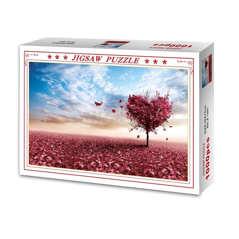 75*50cm 1000PCS Paper Jigsaw Puzzle Landscape Famous Painting Puzzle Character Series Series Home Decaoration Gift