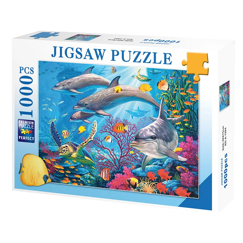75*50cm 1000PCS Paper Jigsaw Puzzle Landscape Famous Painting Puzzle Character Series Series Home Decaoration Gift