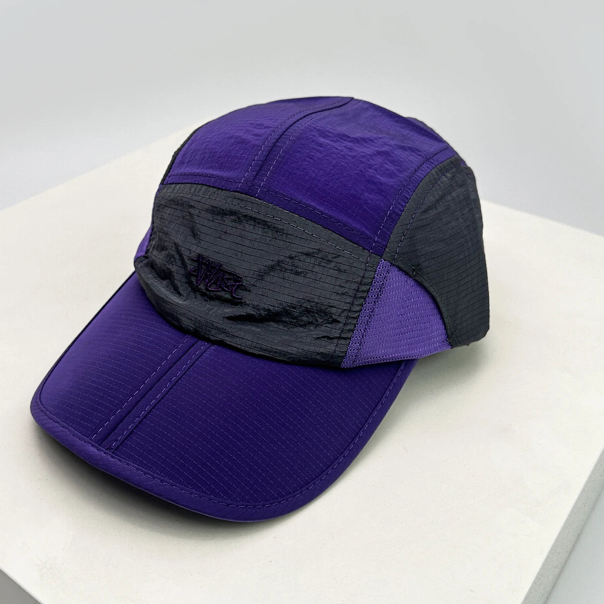 New Unisex Outdoor Letter Embroidery Baseball Hats Color Block Sunshade Quick Drying Breathable Peaked Caps Versatile Personal