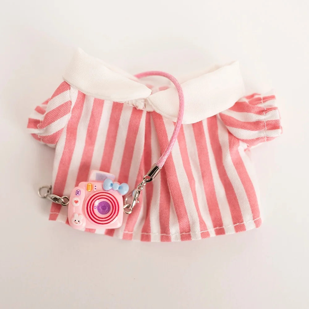 Labubu Clothes For 15-17CM I II III Labubu Outfits Mini Plush Cotton Idol Doll Universal Clothing  Party Accessories Gifts