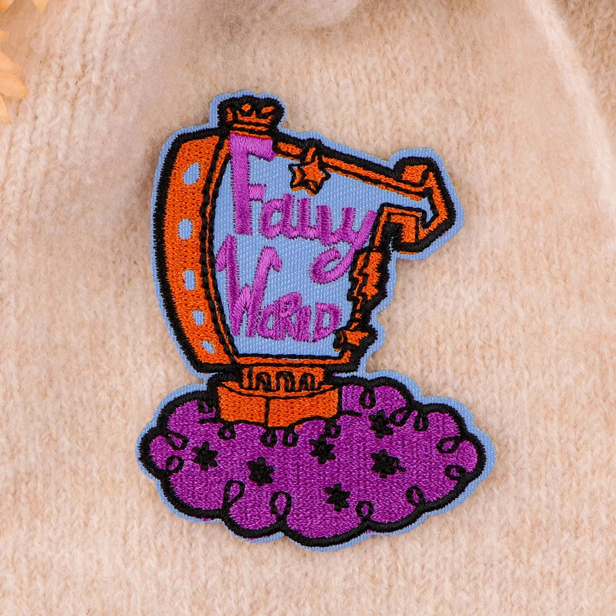 Cartoon Fairy World Embroidery Patches Iron On Patches On Clothes DIY Dress Jeans Hat Clothing Accesories Applique Stickers