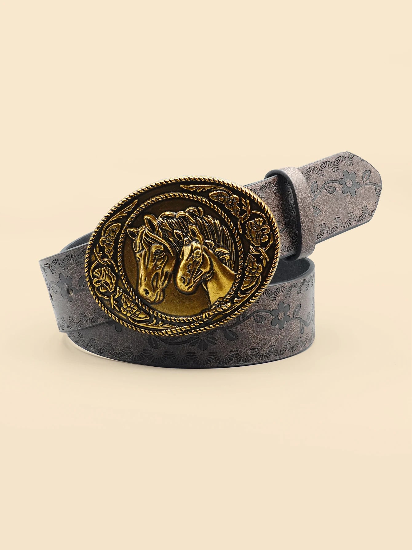 Western Denim Retro Belt, Fashionable Casual Women's Belt, Retro Printed Belt, Classic Decorative Belt, Daily Commuting College
