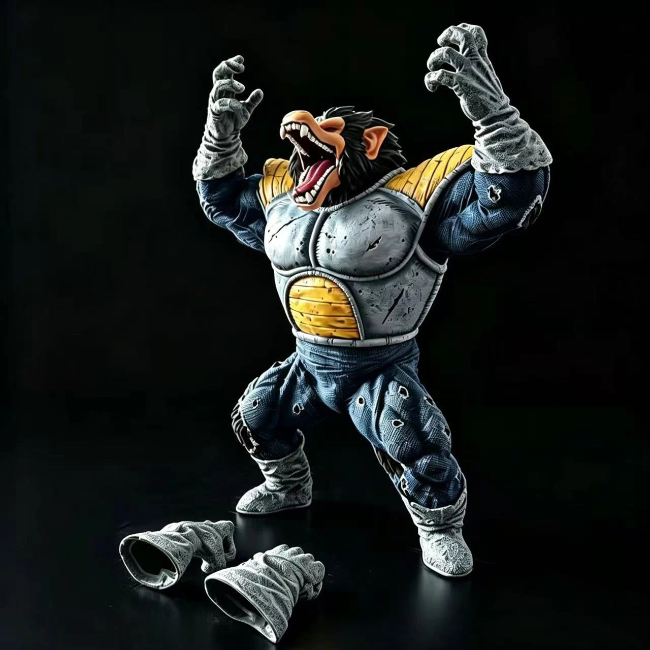 CK Statue Anime Dragon Ball Z Ozaru Vegeta Figure Great Ape Vegeta Replace Hands Pvc Action Figures Collection Model Toys Gifts