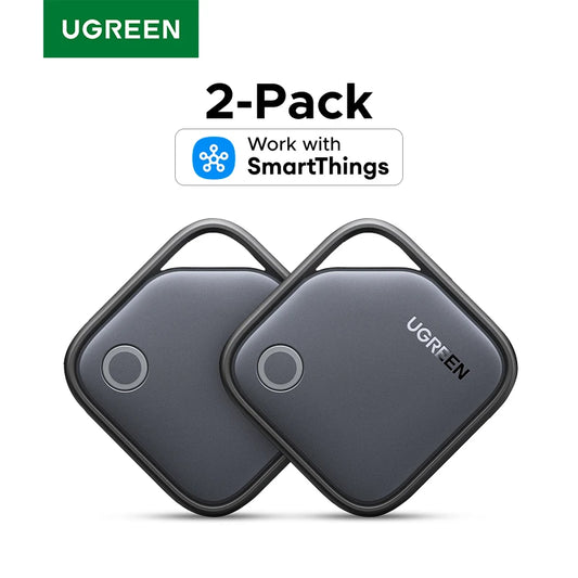 2-Pack Bluetooth Tracker Tags Work, Samsung SmartThings APP (Samsung Only)