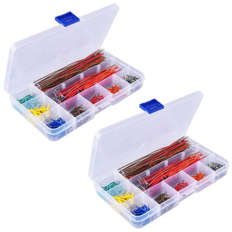560 Pieces Jumper Wire Kit 14 Lengths Assorted Preformed Breadboard Jumper Wire with Storage Box