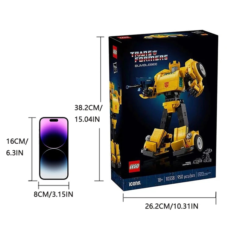 LEGO 10338Pcs Building Set Sci-Fi Enthusiasts Transformers, Convert Vehicle Mode