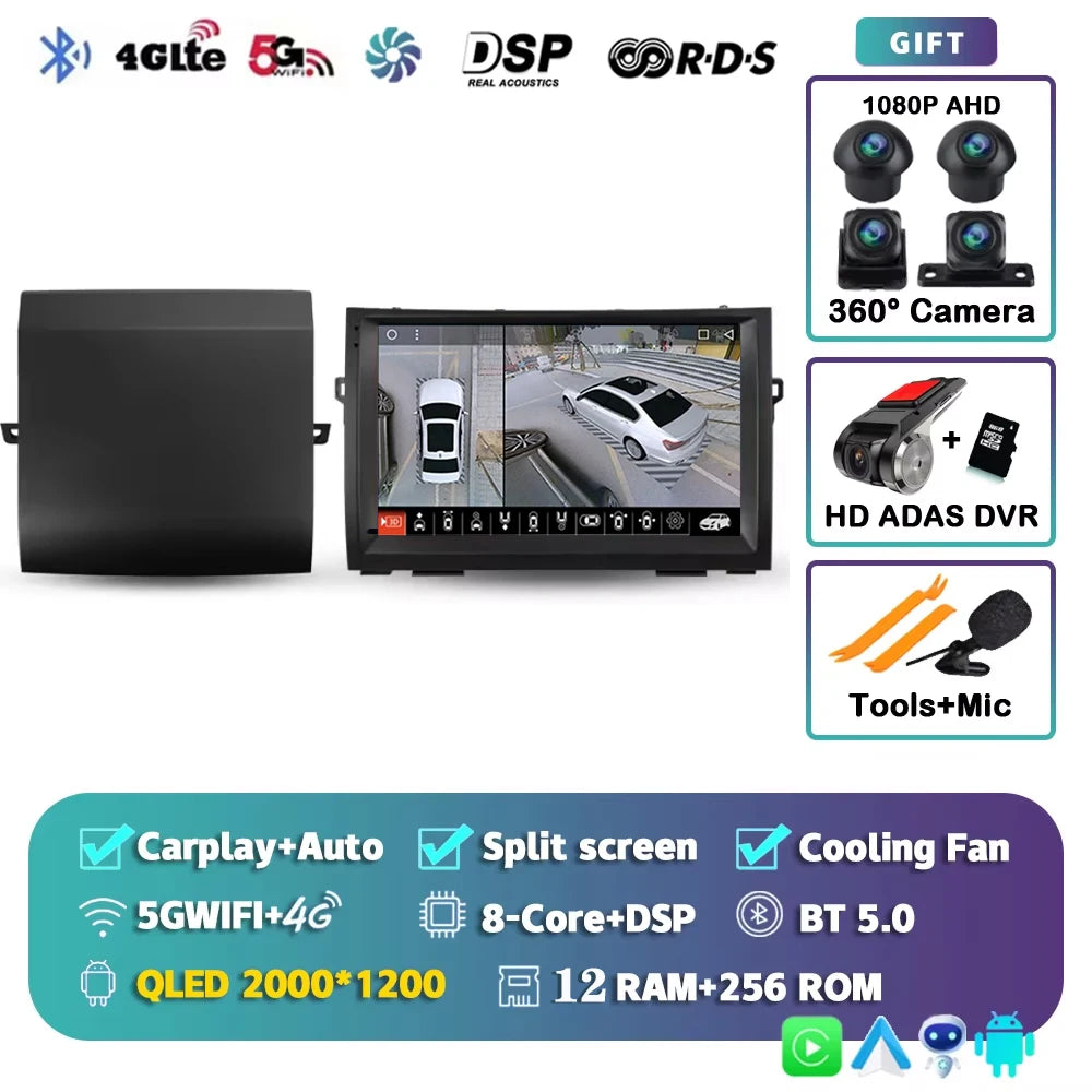 WIFI For Toyota Prius XW20 II 2 2003 - 2011 Car Radio Multimedia Video Player Navigation stereo GPS Android 15 No 2din 2 din dvd