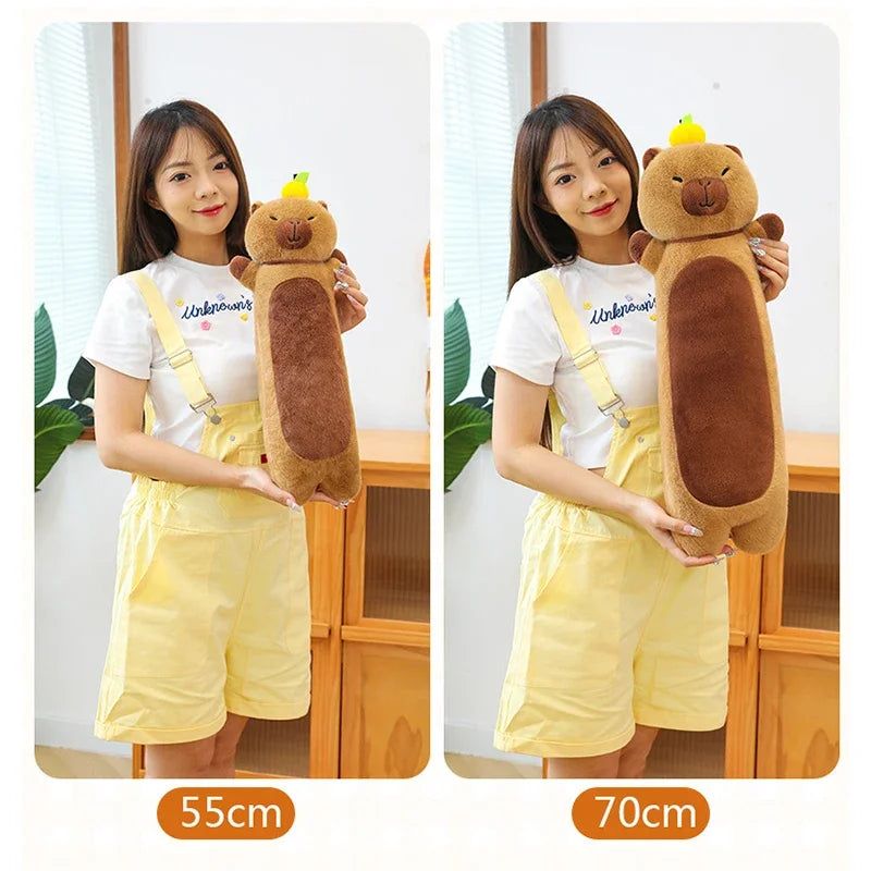 Kawaii Capybara Animal Plush Toys Fluffty Simulation Soft Internet Celebrity Cute Doll Plushie Pillow Stuffed Gift Kid Christmas