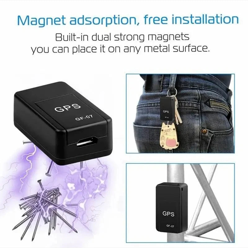 Gf07 Magnetic Mini Car Tracker Gps Real Timetracking Locator Device Magnetic Gps