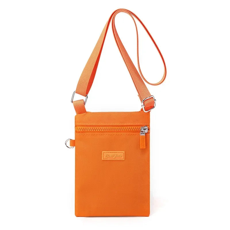 Canvas New and Mini Nylon Phone Zero Version Mobile Sweet Korean Bag Neck Versatile Fresh Shoulder Girl Bag Cross-body Purse