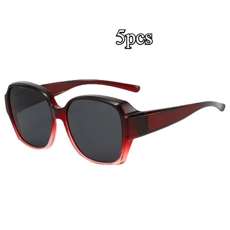 Sunglasses Myopia Glasses Cover Polarized Sunglasses Folding Fit Over Glasses Men Women UV400 Wear