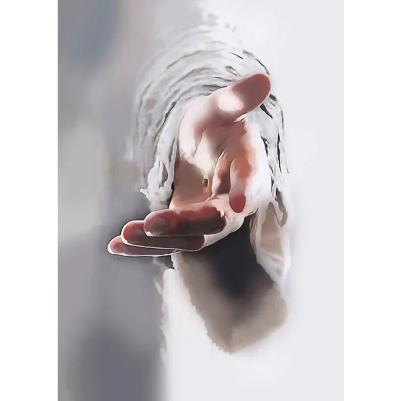 Jesus Lion Christian Hand of God Canvas Paint Religious Posters Wall Art 03