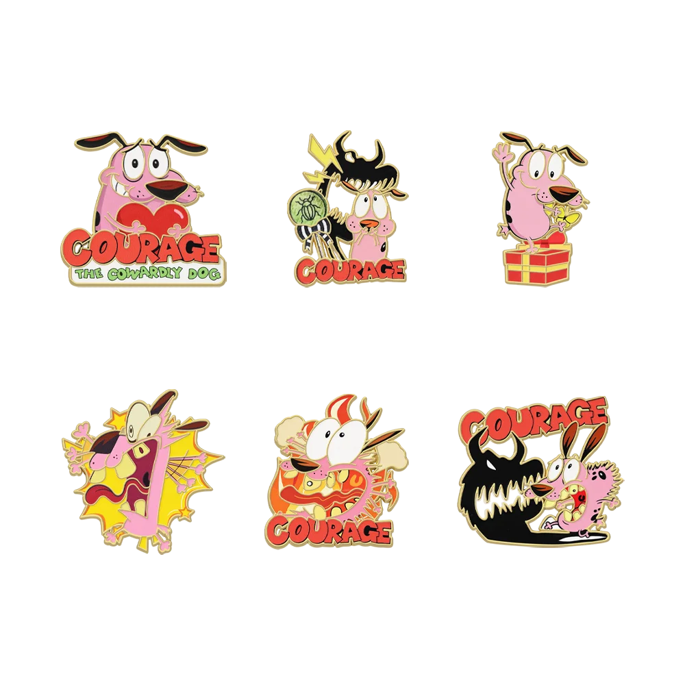 6pc Enamel Pins Metal Lapel Brooch Badges for Backpacks Fashion Jewelry Accessory Gifts