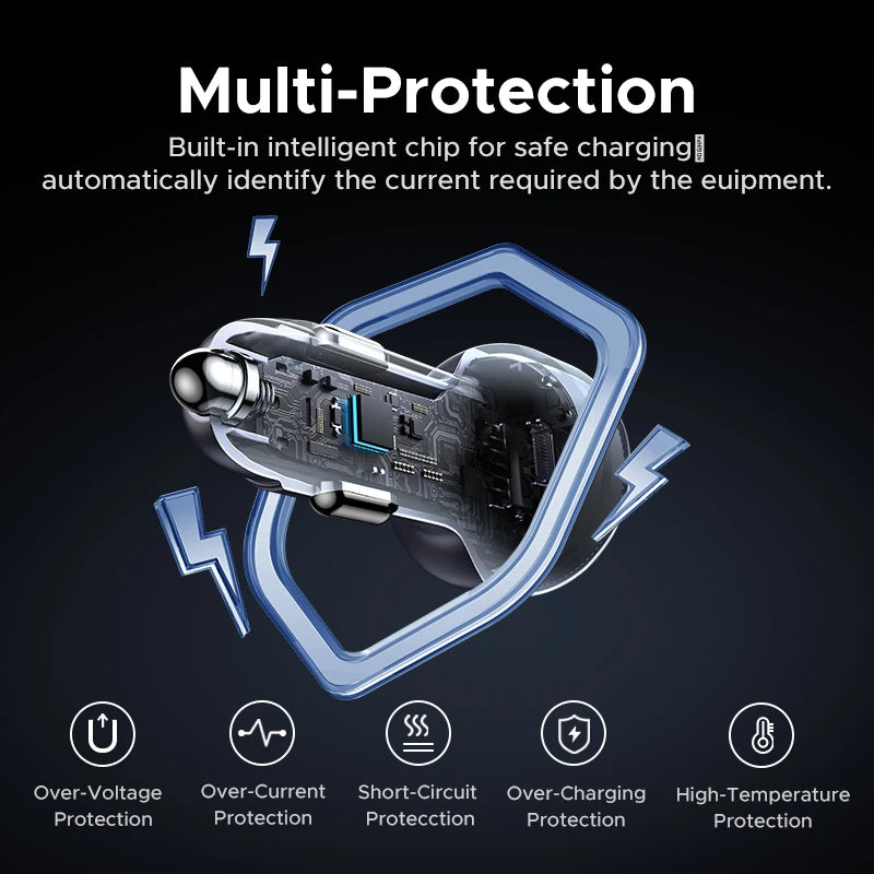 UGREEN Car Charger PD30W USB C Fast Charger for iPhone 17 16 Fast Charging for Mobile Phone USB C Car Charger