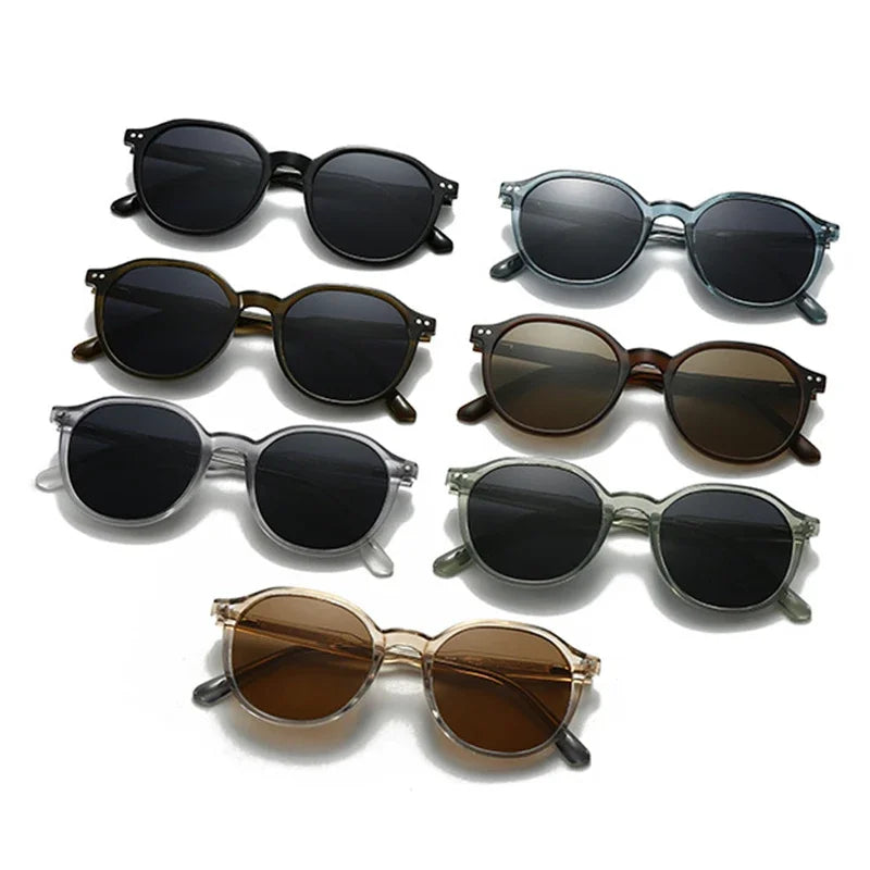 JNPCXI New Retro Round Women Luxury Sunglasses Fashion Rivets Men Sun Glasses Shades UV400