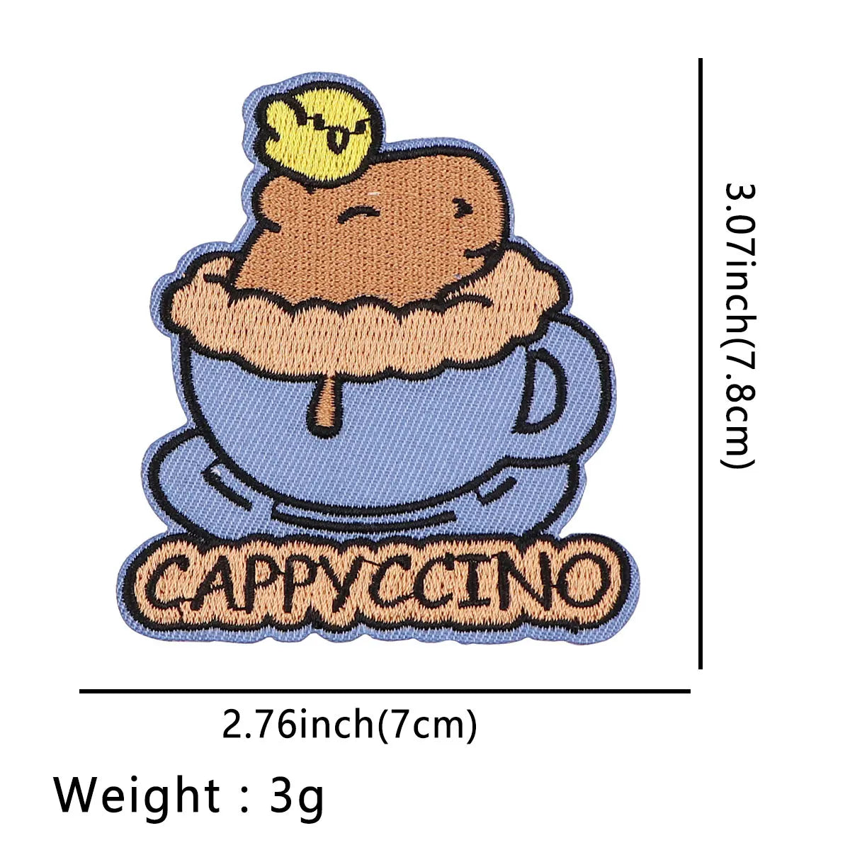 Cute Capybara Iron On Patch Clothes Patch For Clothing Phrase Embroidered Patch Garment Apparel Accessories Sewing Stickers