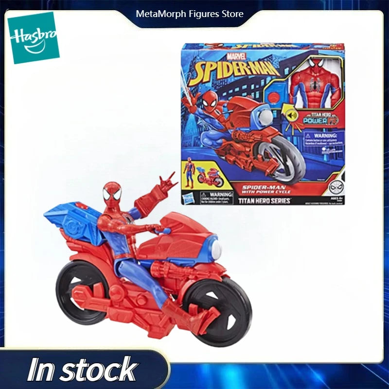 Original Hasbro Marvel TITAN HERO SERIES SPIDER-MAN Anime Figure Toy Model Collection