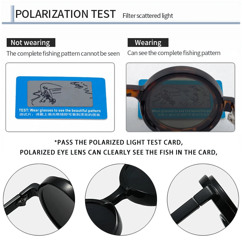 JNPCXI Vintage Round Punk Men Polarized Sunglasses Shades UV400 Fashion Women Adjustable Dimming Outdoor Sun Glasses