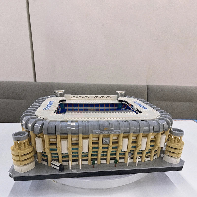 5876pcs Ideas Famous Santiago Bernabeu Stadium Real Madrid Moc Assembly Blocks