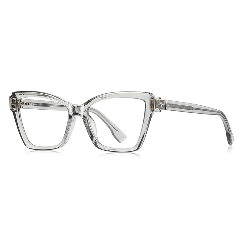 JNPCXI New TR90 Ultralight  Anti-Blue Light Spring Hinge Women Eyeglasses Green Frame Optics Prescription Glasses