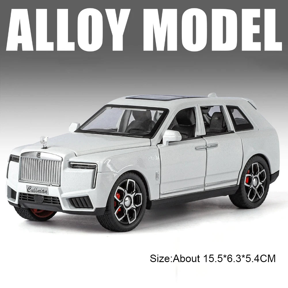 1:32 Rolls-Royce Cullinan Dawn Model Toy Diecast Alloy Car Sound Light Pull Back Doors Opened Miniature Cars Simulation Ornament