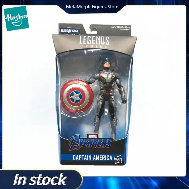 Original Hasbro Marvel Legends Series CAPTAIN AMERICA Anime Figure Toys Collection Ornaments