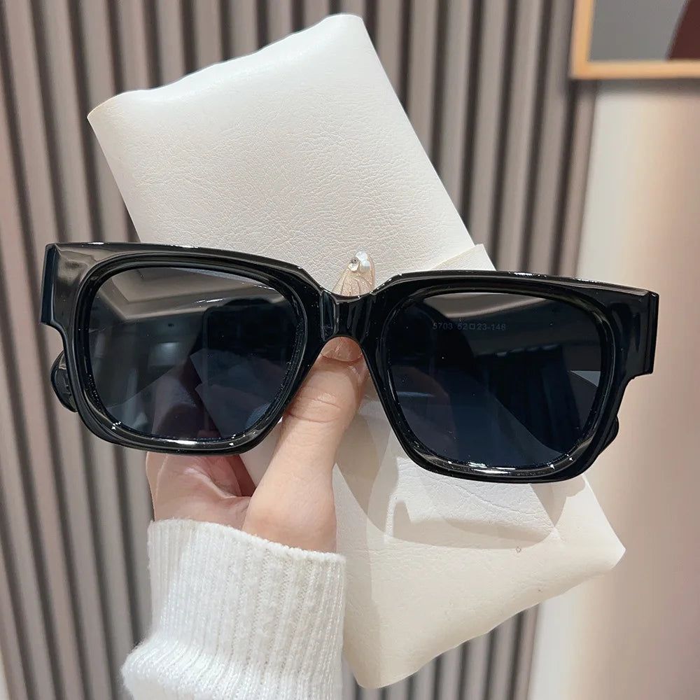 JNPCXI New Square Sunglasses Women Fashion Shades UV400 Men Luxury Gradient Yellow Green Male Female Sun Glasses