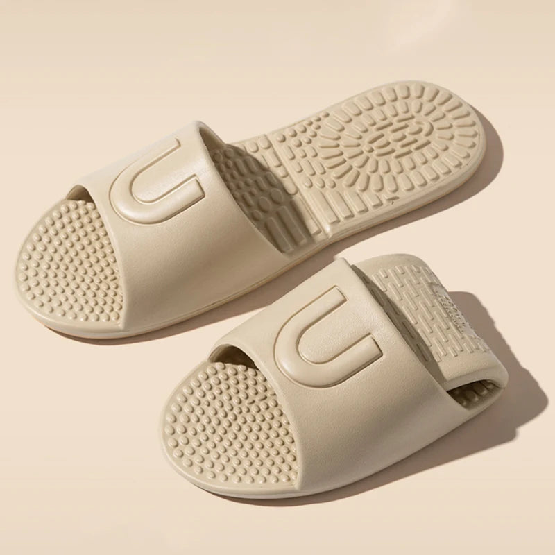 Lightweight Travel Slippers Women 2025 Summer Open Toe Soft Eva Bathroom Slides Woman Comfort Casual Non-Slip Flip Flops Ladies