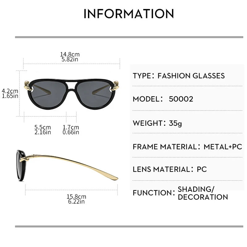 JNPCXI Ins Popular Fashion Double Bridges Pilot Women Luxury Sunglasses Brand Designer Oval Hollow Shades UV400 Men Sun Glasses