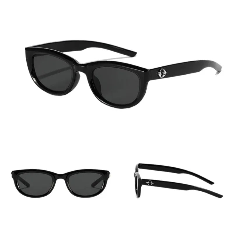 2PCS Y2K Fashion Korean Sweet Cool Spicy Girl Sunglasses For Women Men