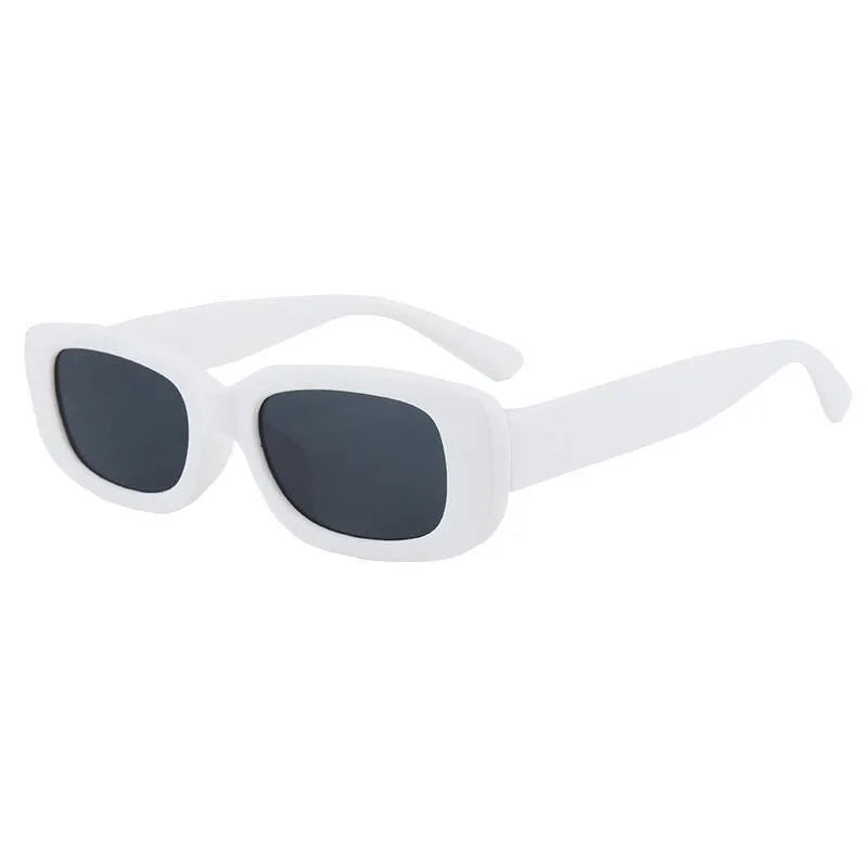 Korean Retro Square Child Sunglasses for Kids Fashion Oval Solid Color Children Eyewear UV400
