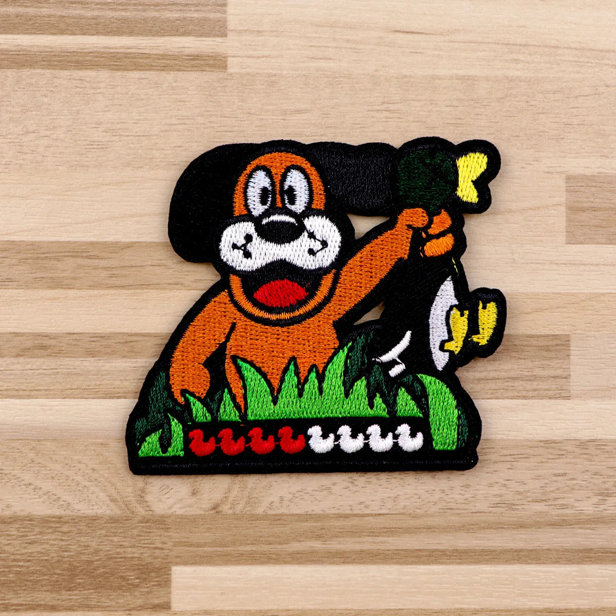 Funny Dog Iron On Patch Clothes Patch For Clothing Cartoon Duck Embroidered Patch Garment Apparel Accessories Sewing Stickers