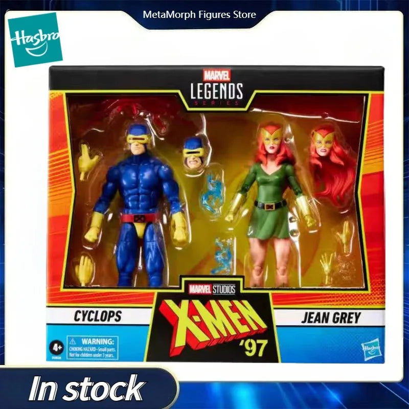Original Hasbro Marvel Legends Series X-Men'97 Cyclops Jean Gray Action Toy Figure Models