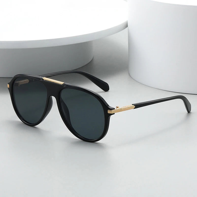 JNPCXI New Pilot Sunglasses Women Fashion Gradient Mirror Shades UV400 Retro Jelly Color Trending Men Outdoor Sun Glasses